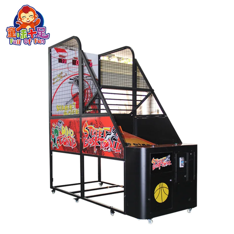 Pop Coin Operated  a Shot Basketball Game Three Stage Game Mode Indoor Commercial Basketball Arcade Game Machine
