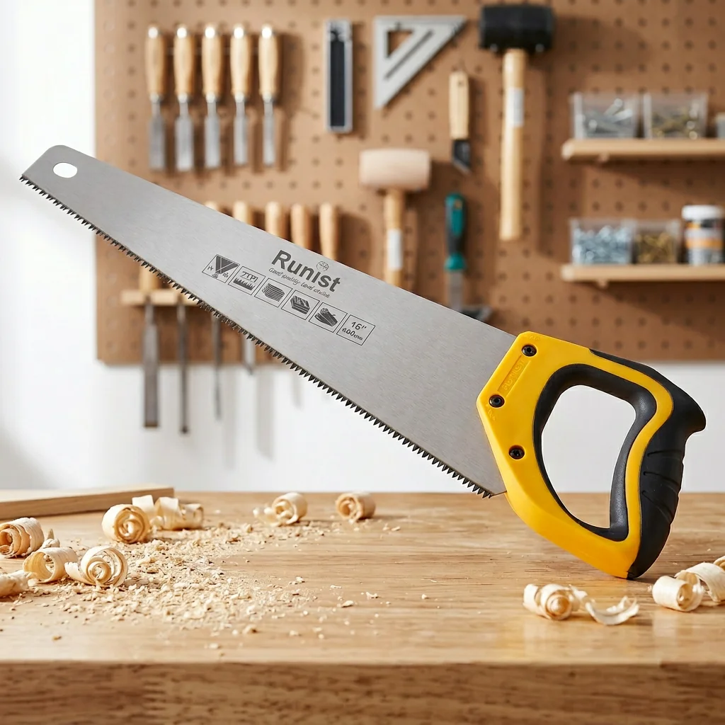 16 Inch Industrial & DIY Grade Hand Saw for Wood Metal Drywall Concrete Cutting-Fixed Blade