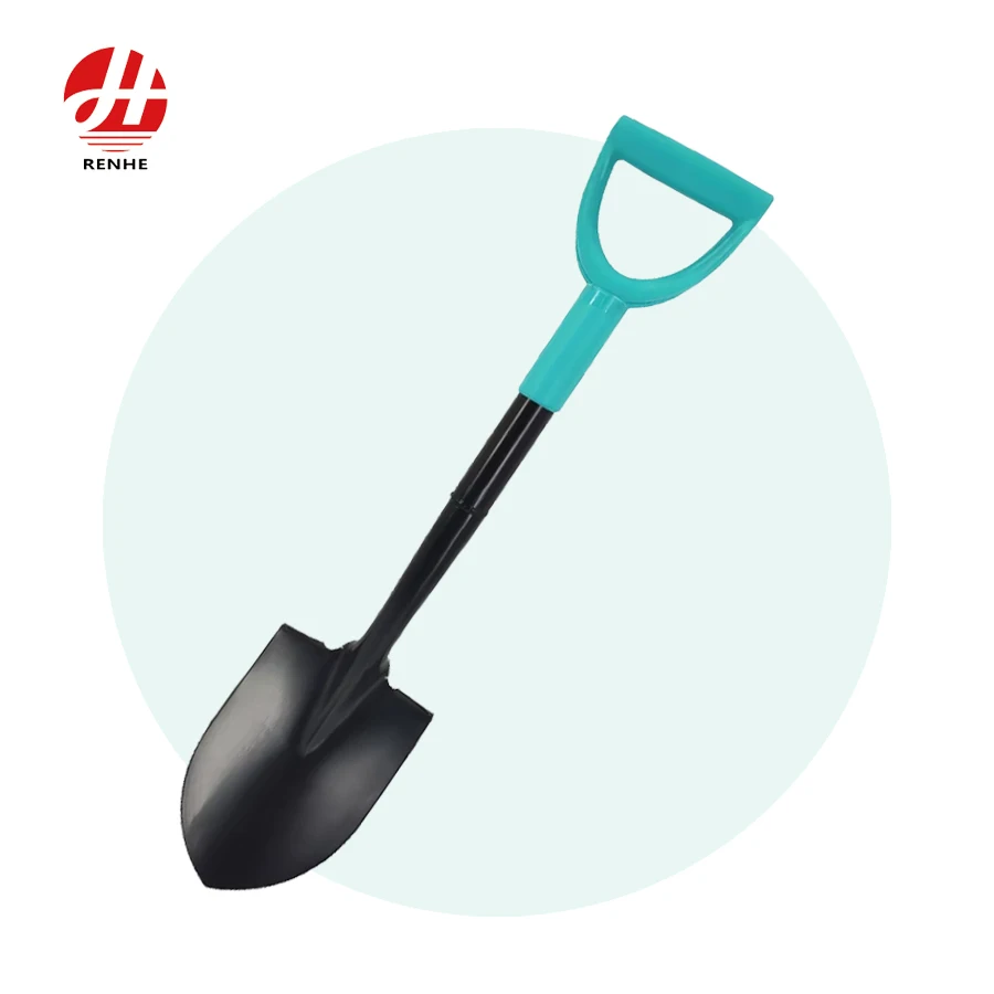 High Quality Mini  Garden Tools  Farm Outdoor Steel  Metal Garden  Spade Digging Shovel with Handle