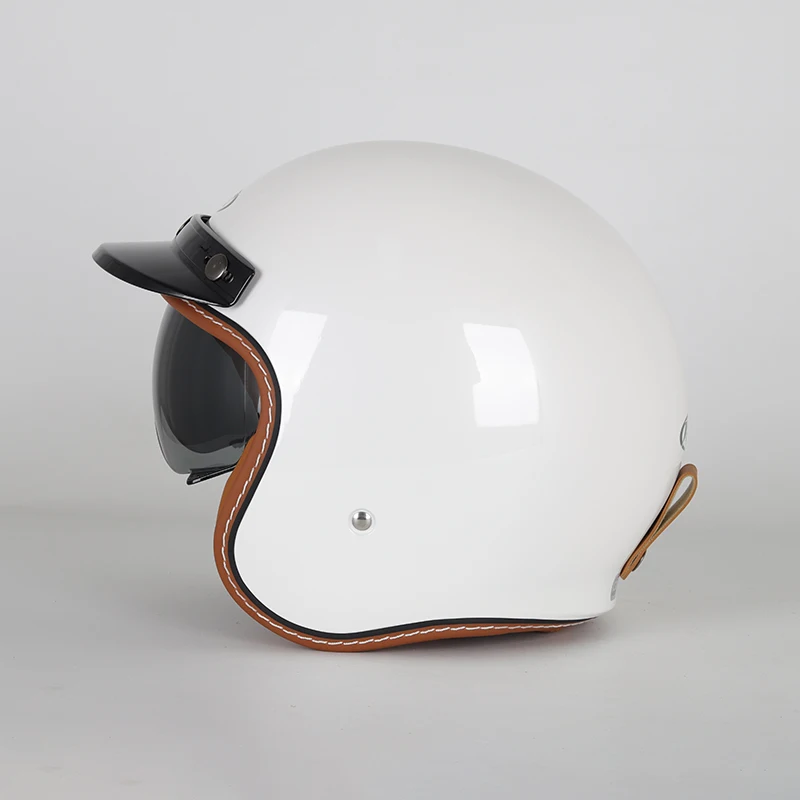 Motorcycle Retro Helmet Open Face Bubble Visor Mask Goggles Scooter Helmets 3/4 Casco Moto Vintage Helmet Motorcycle Retro Helmet Open Face Bubble Visor Mask Goggles Scooter Helmets 3/4 Casco Moto Vintage Helmet