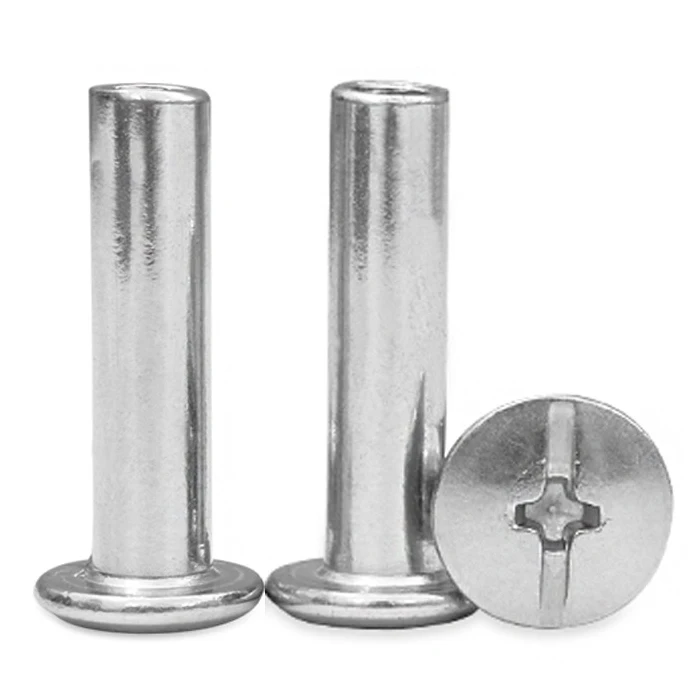Fastener Barrels Male And Female Screw Phillips Head Chicago Screw Stainless Steel Binding Screw