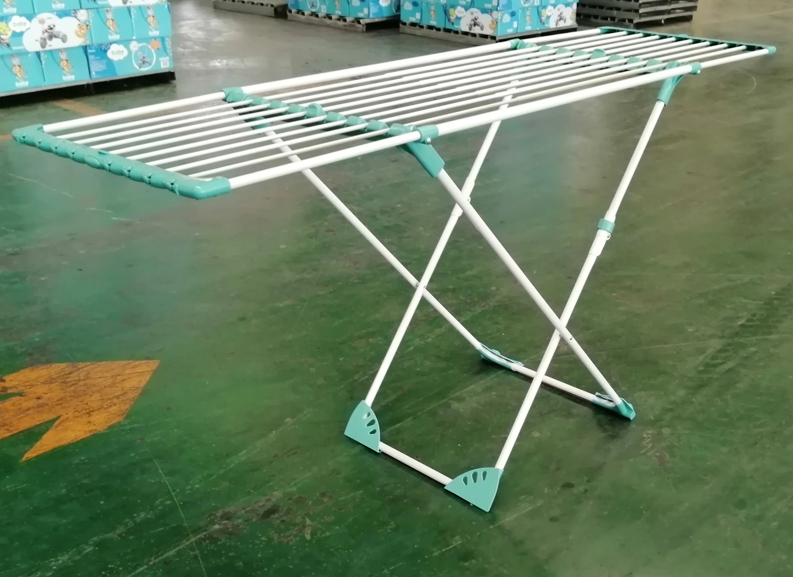 Foldable Holders Laundry Drying Rack Washing Line Dry Rail Rack Folding