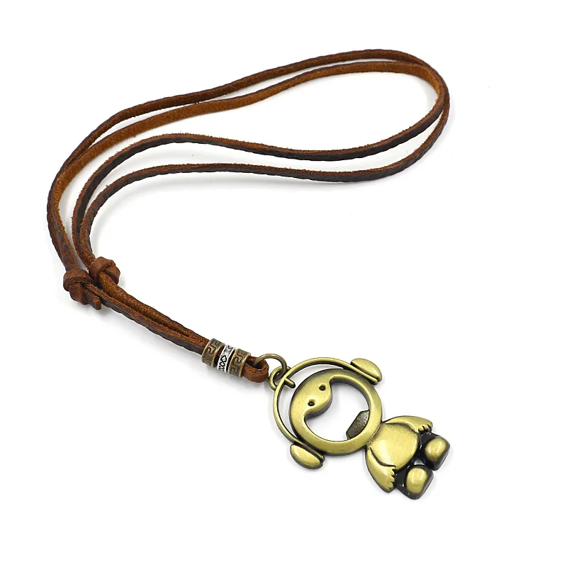 Men's Handmade Genuine Leather Necklace