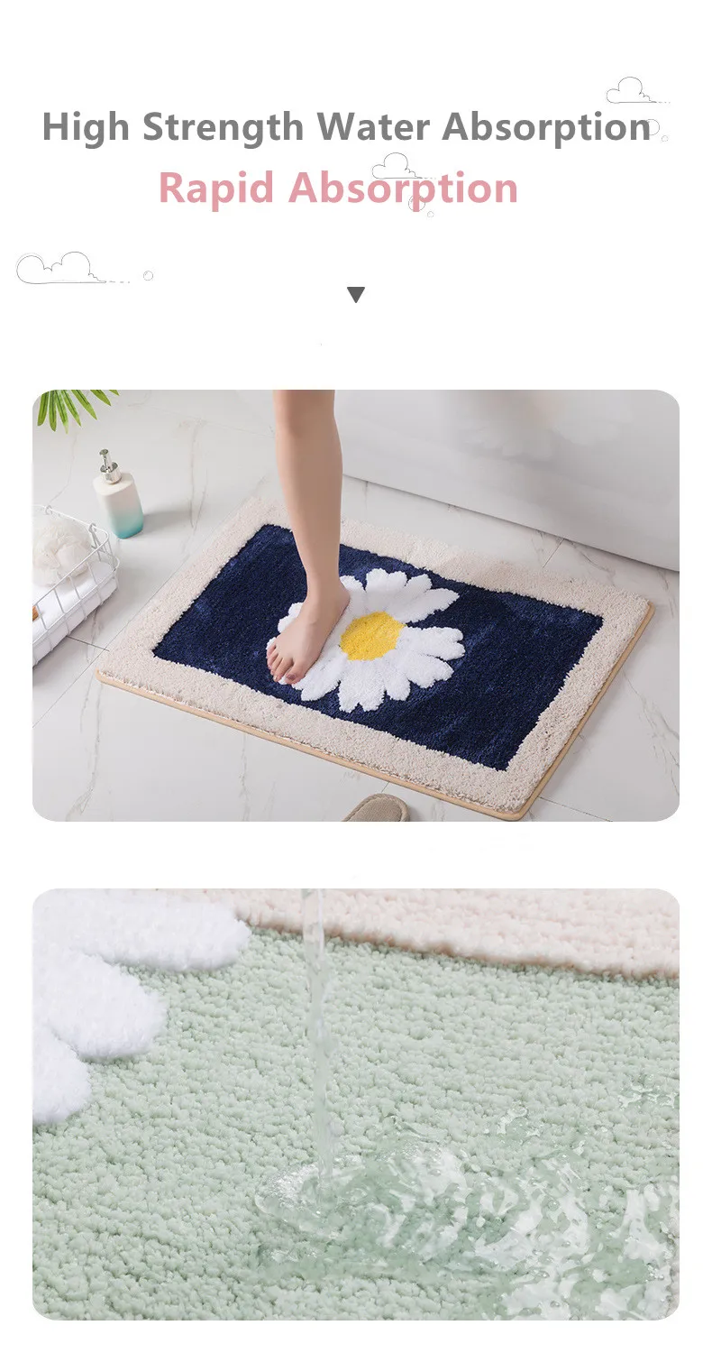 Hot Selling Custom Zou Ju Floor Mat Environmental Protection Slow Rebound Bath Mat supplier