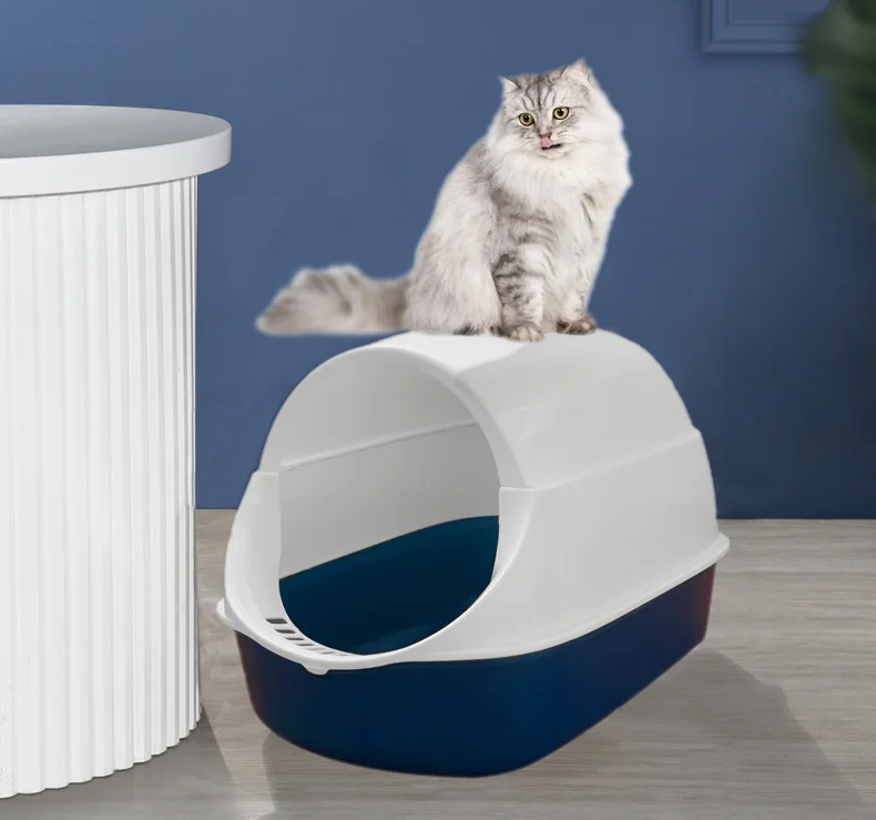 New Design Cat Toilet Products Pet Cleaning Large Space Cat Litter Box