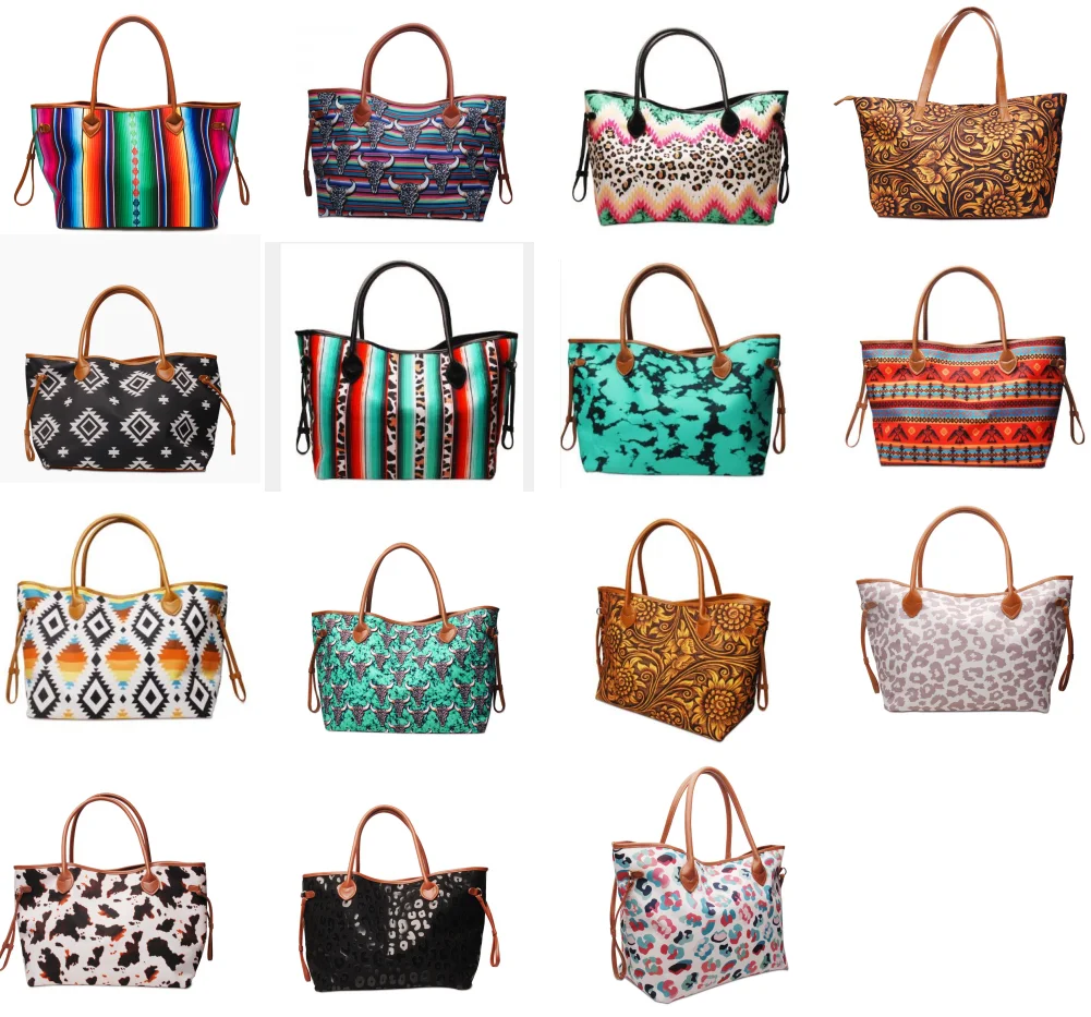 Aztec Tote Bag - Stylish Canvas Weekender by DOMILBLNKS