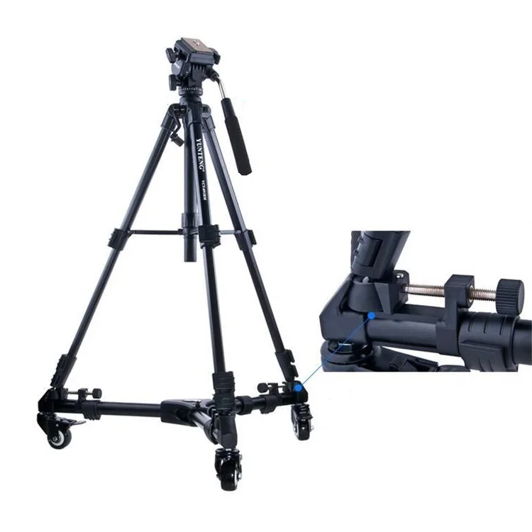 Wheel Tripod Stand - Yunteng YT 900 Foldable Camera Dolly