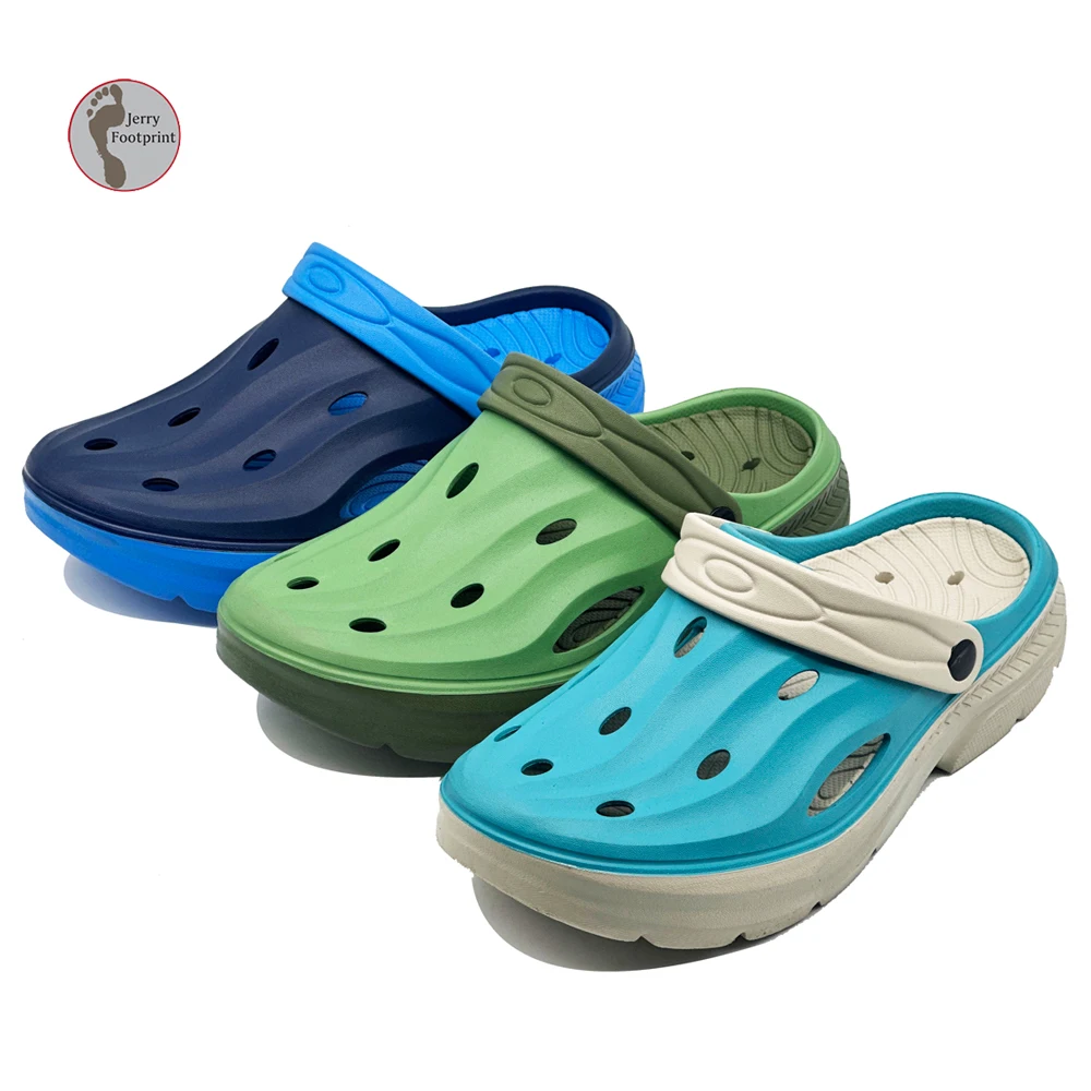 Dual-Color Two-Tone EVA Recovery Clogs Orthopedic for Slippers Closed Toes Anti-Slip Breathable for Spring Winter Summer Autumn