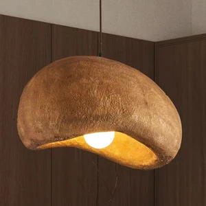 Resin Pendant Light Grey Modern Resin Hanging Drop Pendant Lamps E27 White Resin Restaurant Home Art Decor Indoor Pendant Light