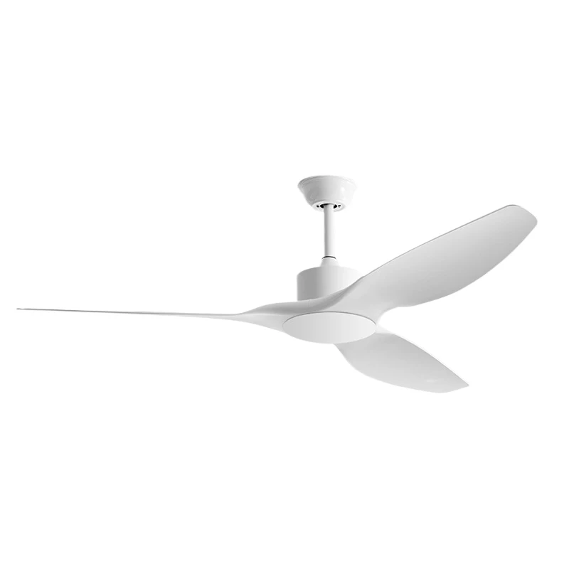 Factory Direct White Ceiling Fans without Lights and Remote Reversible No Light BLDC Motor ABS Blades for Bedroom Living Room