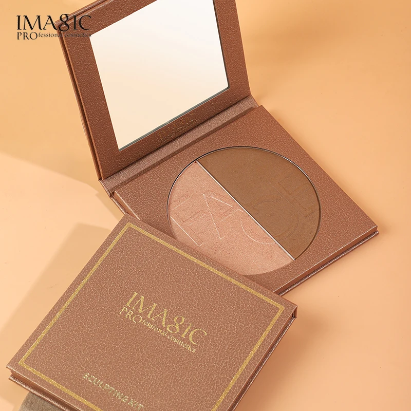 IMAGIC мерцающий бронзер и хайлайтеры пудра для макияжа консилер Хайлайтер для лица палитра для макияжа контур
