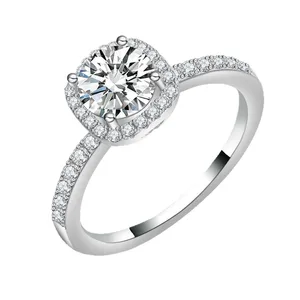 High Quality Moissanite Ring Women Gemstone Set Rings Weddings Rings Wholesale Jewelry Luxury Band