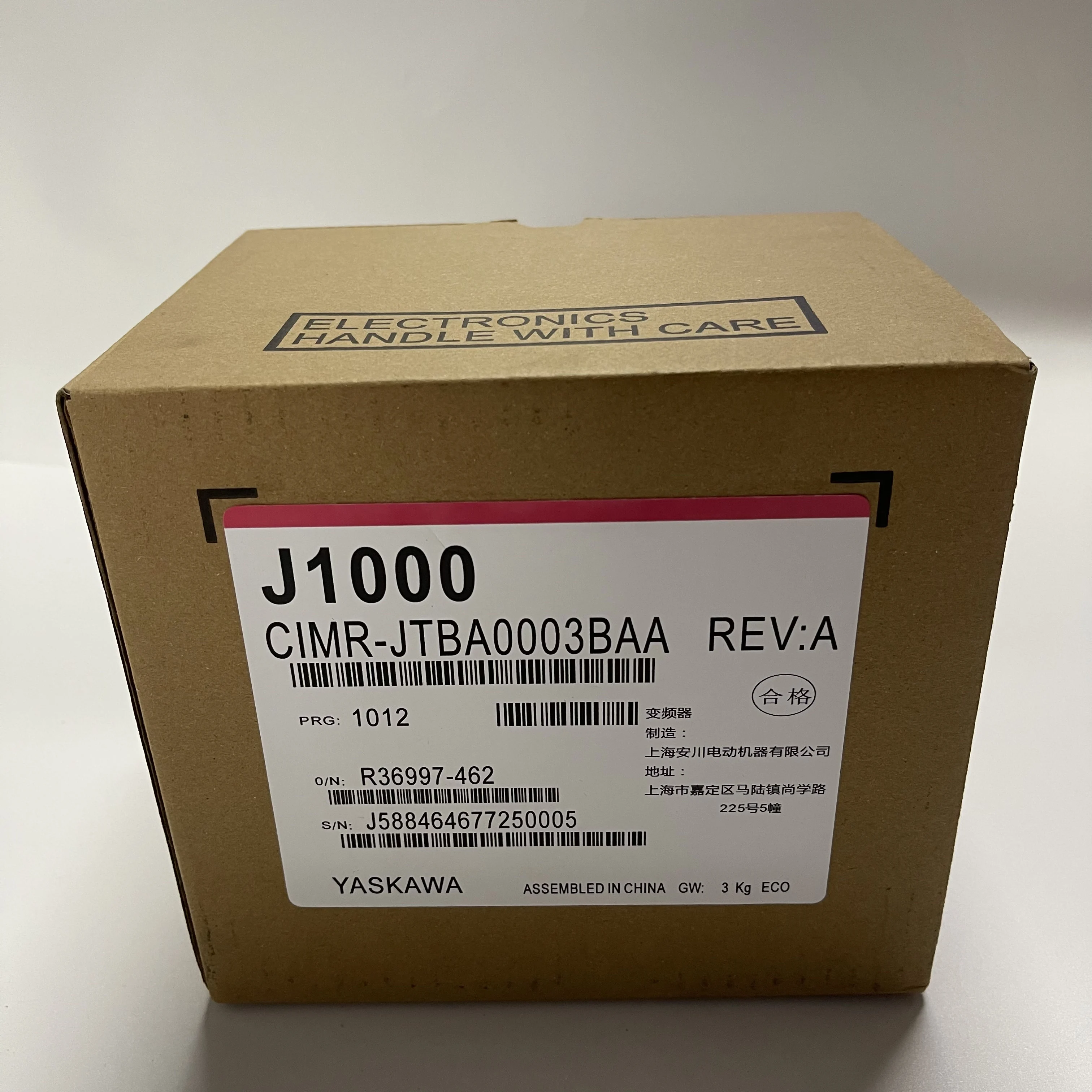 Yaskawa Frequency Inverter CIMR-JTBA0003BAA
