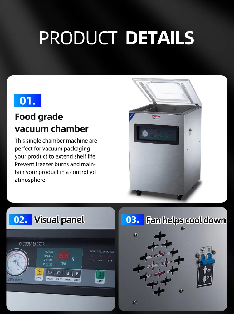 Automatic Yeast Portable Vacuum Packing Machine For Cheese Spare Parts