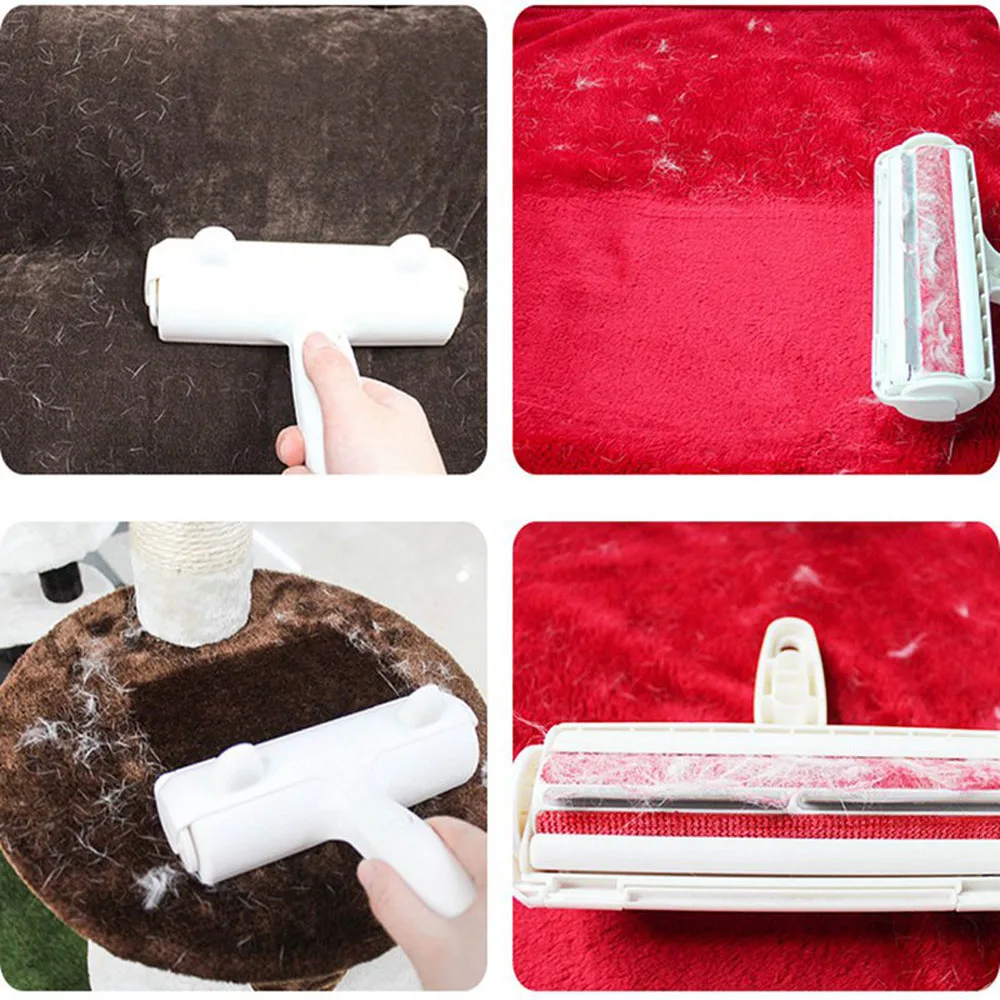 Reusable Pet Hair Remover Brush - Lint Roller For Dog & Cat Fur On Sofa & Clothes
