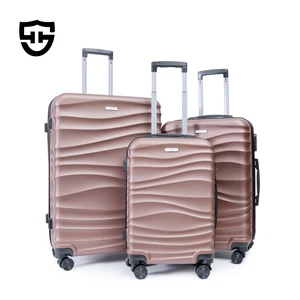 Wholesale Large Capacity ABS Material Suitcase  Luggage Suitcases Luggage 3 Pieces Set With Four Wheels