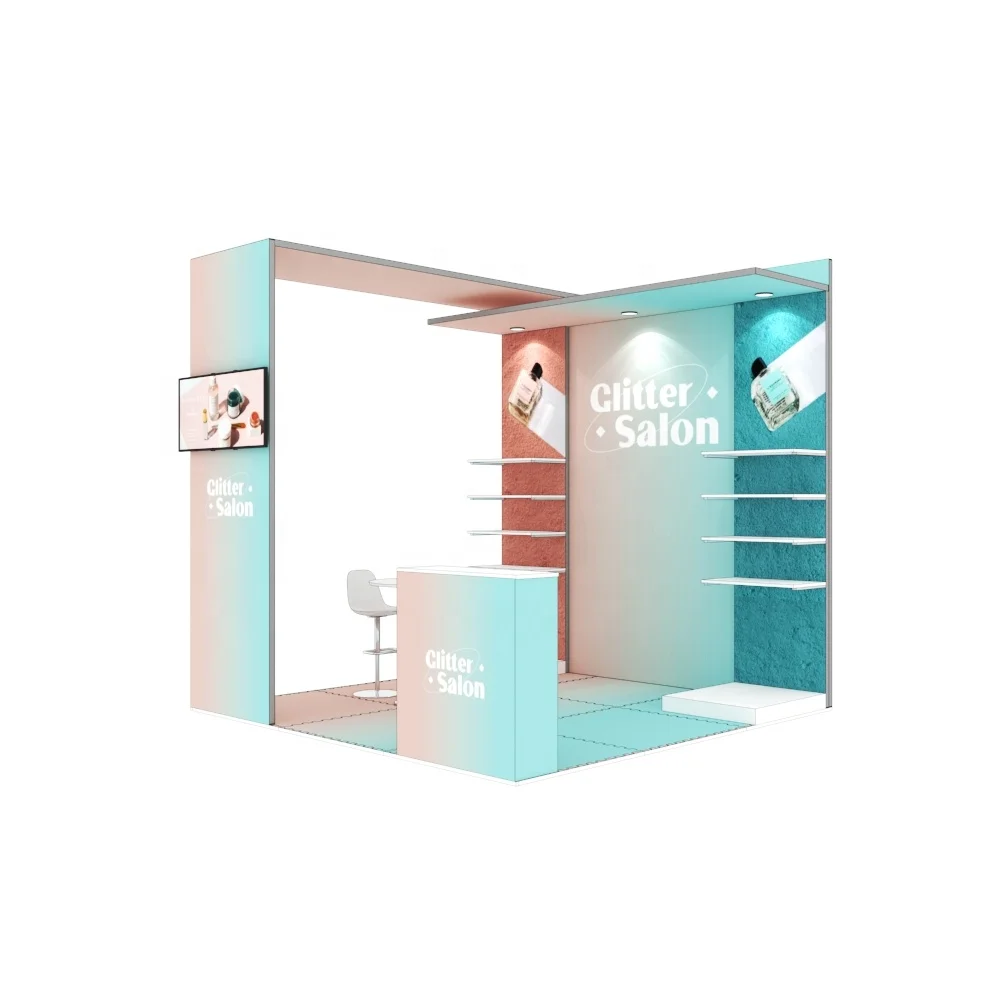 New Design Modular Shelf Display Aluminum SEG 10x10 Tradeshow Expo Advertising Light Weight Portable Exhibition Trade Show Booth