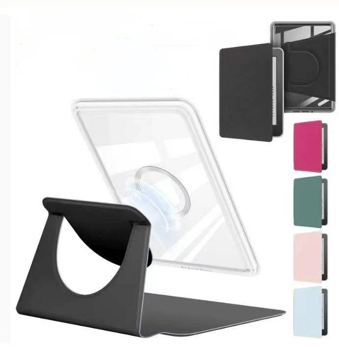 Laudtec Custom Detachable clear Kindle case with Magnetic Tablet Cover Case  for Kindle Paperwhite Case 11th 6.8inch