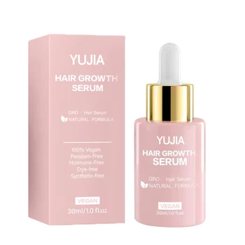 Yujia Natural Organic Biotin Hair Growth Serum with Rosemary Essential Oil for Private Label Scalp Care Treatment