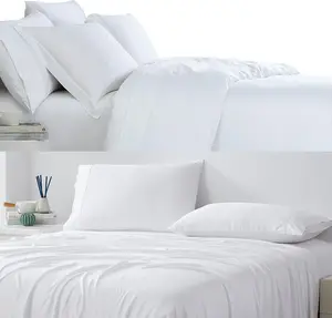 2026 New Arrival Breathable Soft Home Textiles Pillowcase Duvet Cover Luxury Home Silky Smooth 100% Bamboo Bedding Sheet Sets