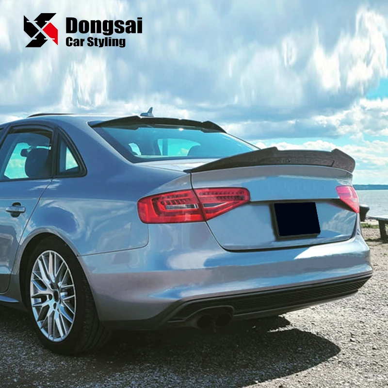 NoteDi 2 Pièces Ailerons Latéraux Lunette Arrière Becquet Noir Brillant Pour Audi A4 B8 Allroad Avant 2009-2016 – Look Sportif & Aérodynamique ABS