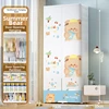 Puerta doble de 2 capas de 70 cm de ancho con 4 cajones oso de verano