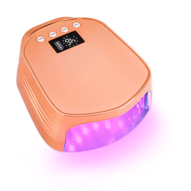 New Design Portable Coreless Rechargeable High Power 96W Red Light Professional Gel Nail Polish Dryer For UV Led Nail Lamp