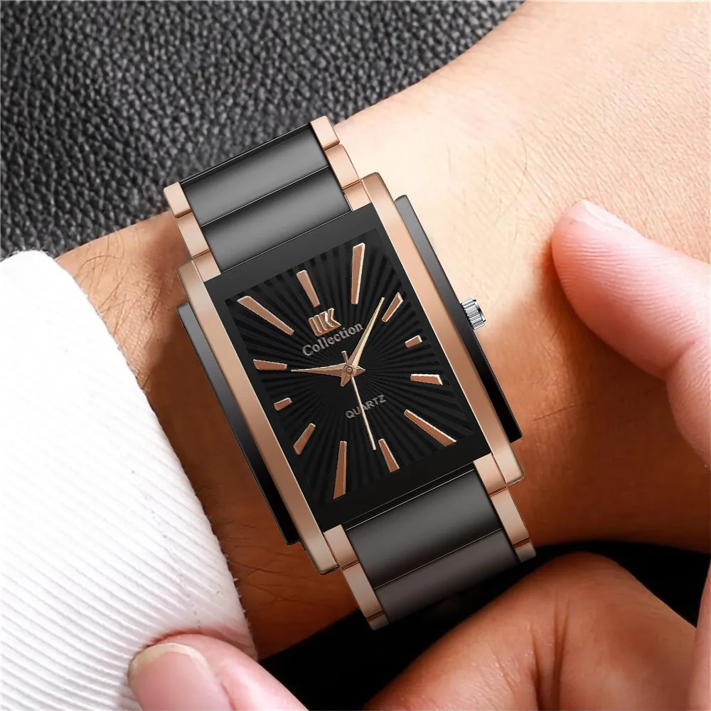 Rectangle Watches Luxury Square Watch Mens 7047 Fashion Men's - Main Image