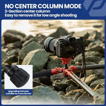 Ultra Light Portable Professional Travel Carbon Fiber Tripod for Camera DSLR 62 Inch Lightweight Travel Camera Tripod product image