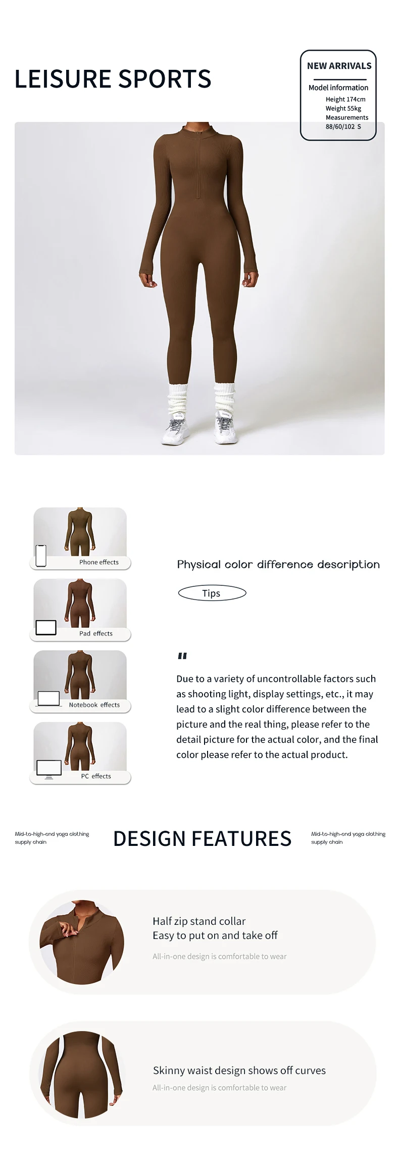 Long Sleeve Seamless Fitness Jumpsuits