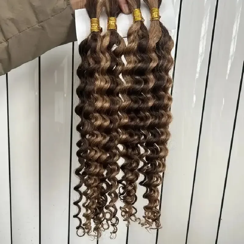 Deep Wave Echthaar Braiding Extensions Remy Haar Bündel_voghion.com