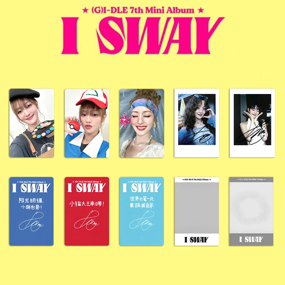 Kpop (G)-IDLE 7th Mini Album I SWAY Postcard Double Side Glossy