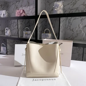 2026 Women's New Fashion Large Capacity PU Leather Bucket Bag Single Shoulder Design for Spring Season Factory Wholesale