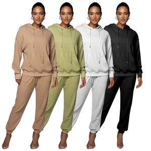 Reflective Factory Custom Female Casual Tracksuits Plus Size Hoodie and Flared Sweatpants Sets No String for Women Unisex