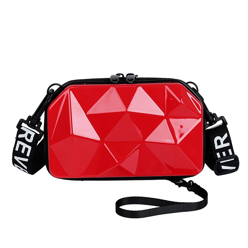 2024 Women's Small Handbag Fashion Crossbody PC Hard Shell Shoulder Bag with Adjustable Strap Geometric Pattern