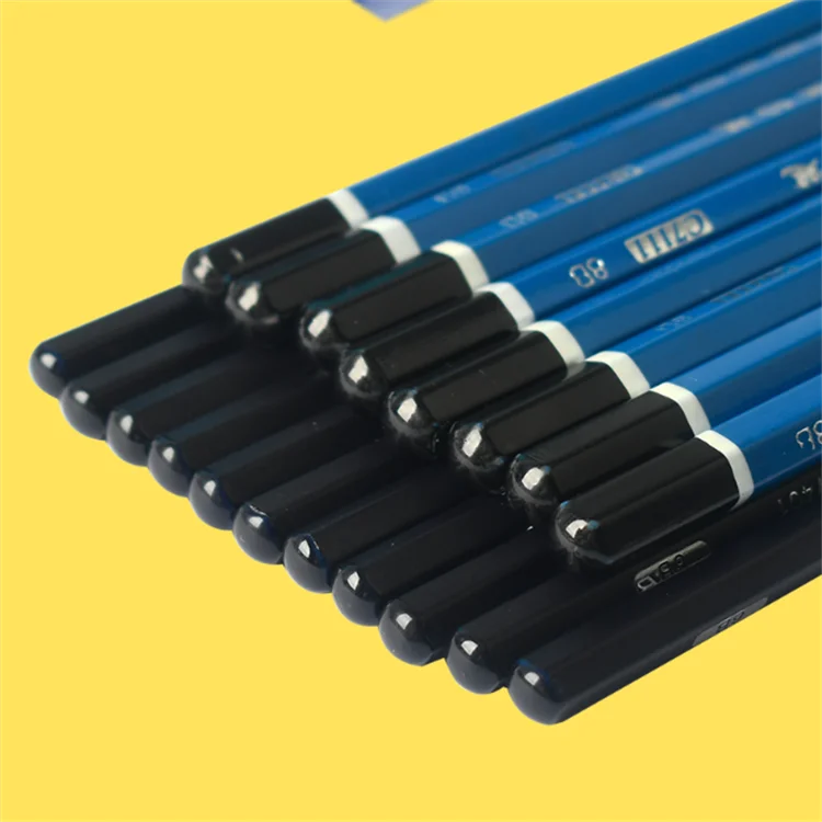 Карандаш Maries профессиональный, древесный карандаш для рисования, 2H HB B 2B 3B 4B 5B 6B 8B 10B 12B C7401