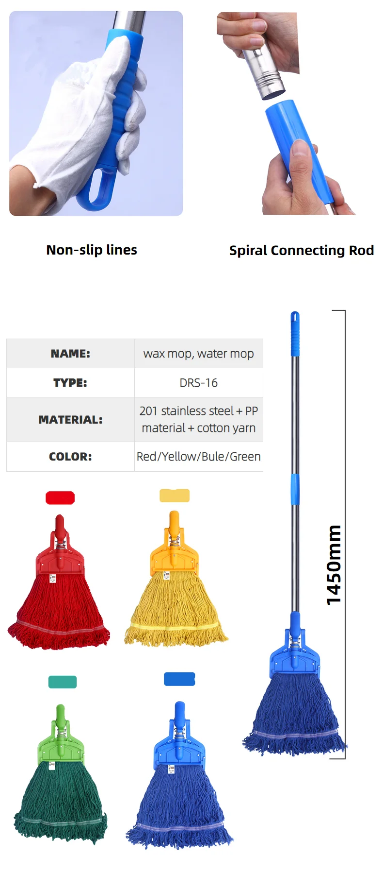 Heavy Duty Cleaning Mops,With Jaws/mops Head For Floor Cleaning Wet