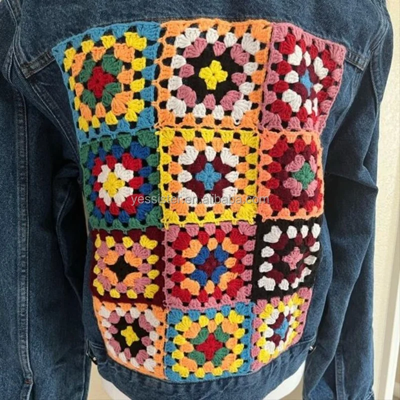 A Mano Personalizzare Giacca Jeans Camicia Jeans Donna