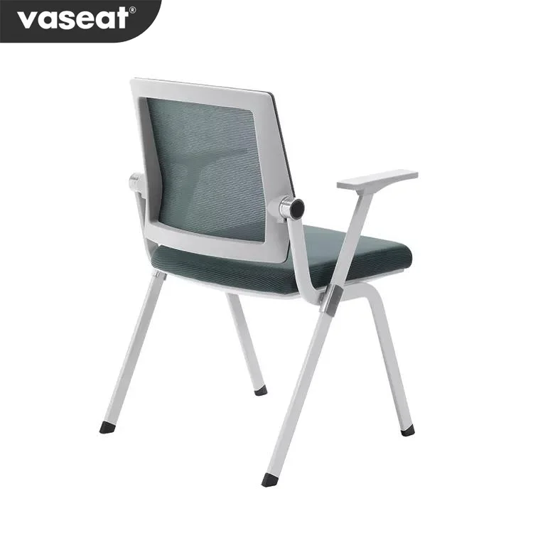 High Quality Desk Conference Task Chair Mesh Back Frame Folding Office Chair Without Wheels