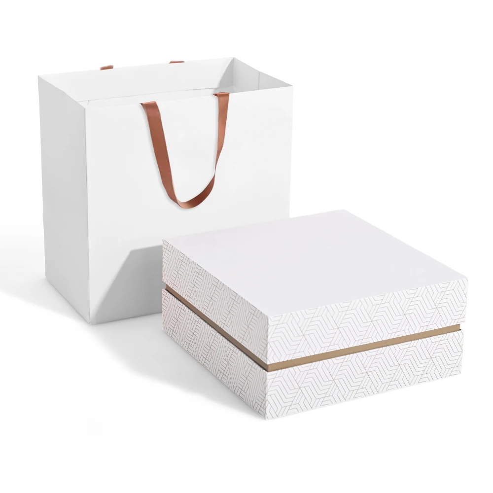 Reusable Manufacture Custom Design 2 Piece Rigid Cardboard Luxury Removable Lid and Base Packaging Gift Box