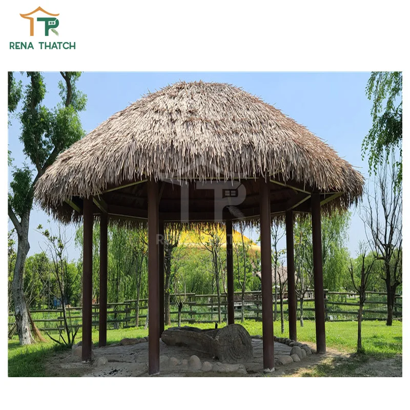 High Quality Artificial Thatch Fireproof Plastic Thatch Synthetic Thatch for Roofing in Resort and Gazebo Tile
