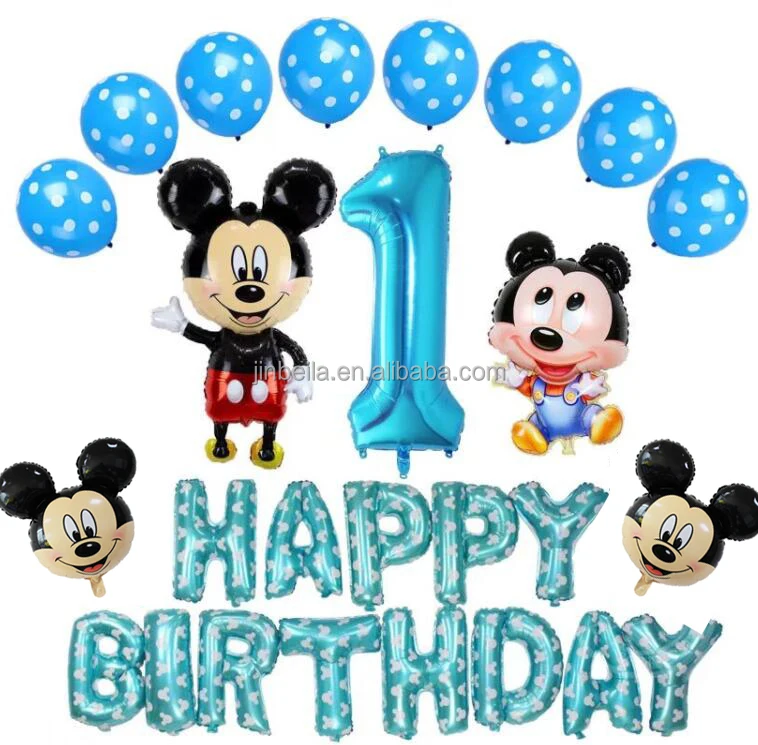 Mickey Minnie Mouse Foil Balloons Happy Birthday Balloon Set For Decoration Buy Mickey Minnie Mouse Foil Balloons Happy Birthday Balloon Party Decorations Product On Alibaba Com