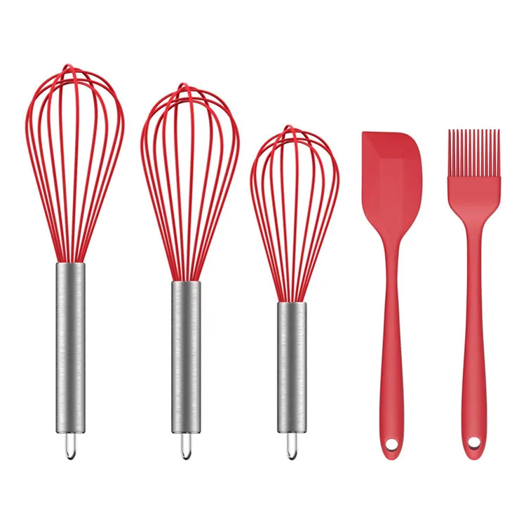 Kitchen Cooking Silicone Whisks 3 Pack Sturdy Colored Balloon Egg Beater -  Buy Egg Mini Whisk,Egg Whisk,Mini Whisk Product on Alibaba.com