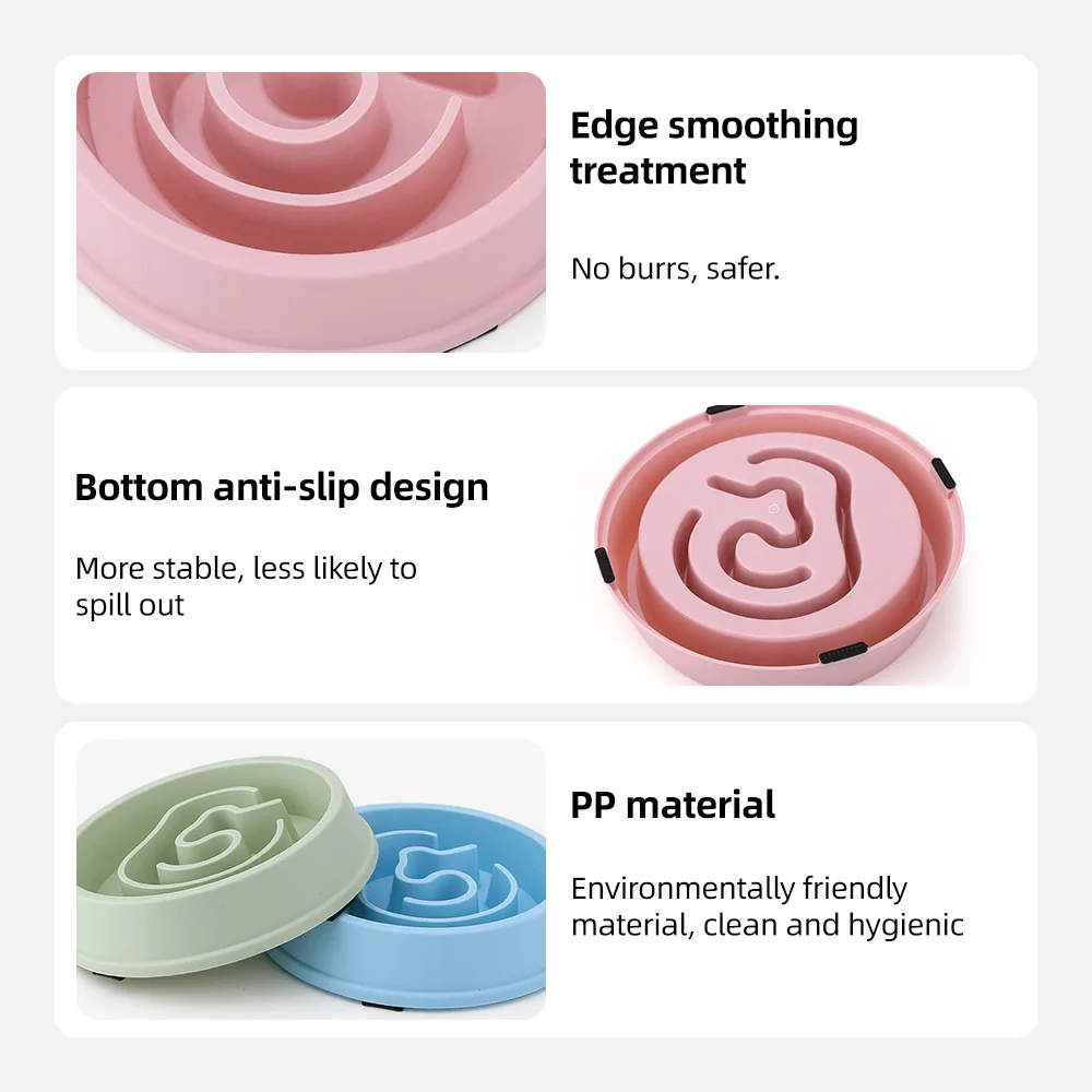 Wholesale Slow Feeder Dog Bowl Non Slip Puzzle Bowl Interactive Bloat  - product detail 5