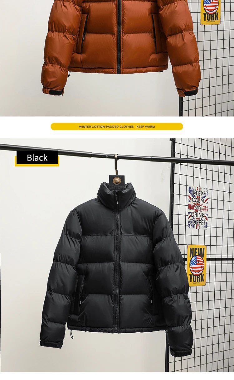 Down Winter Coat Custom Logo Cropped Fashion Puffer Jackets For Men ...