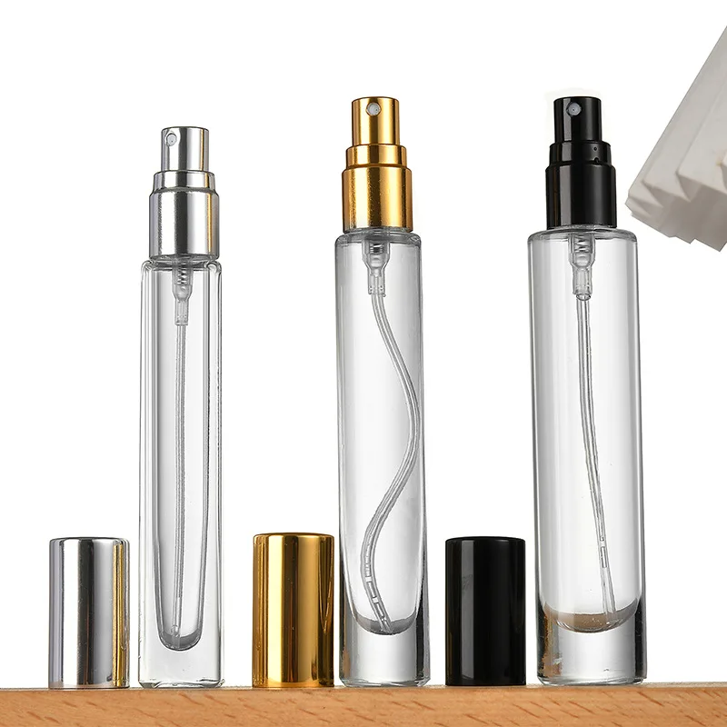  Mini 10ml 15ml Decant Perfume Bottle Easy Crimpless Parfum Glass Bottle Crimp Glass Spray Bottle