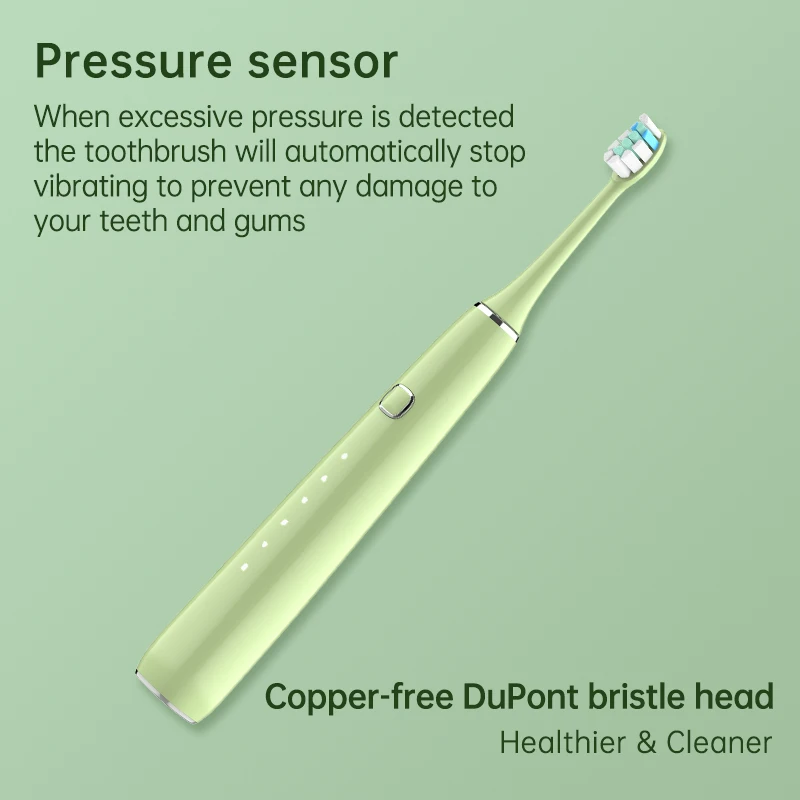 Baolijie BS61Ipx7 Waterproof  Adult Toothbrush Electric USB Rechargeable Smart Whitening Sonic Electric Toothbrush