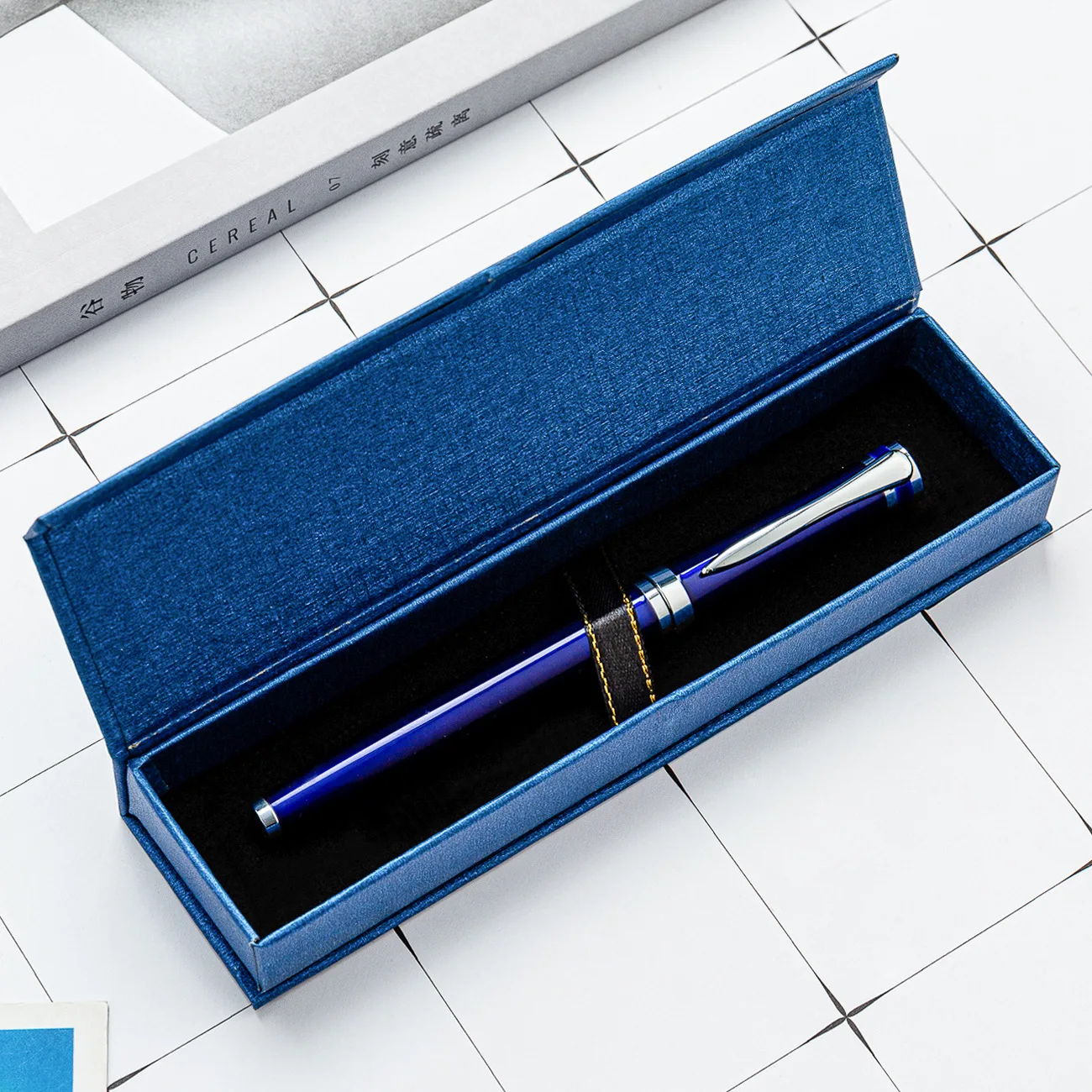 High Quality Flip Pen Box in Stock Wholesale Business Pen Multi-color Flip  Pen Box Printable logo Gift