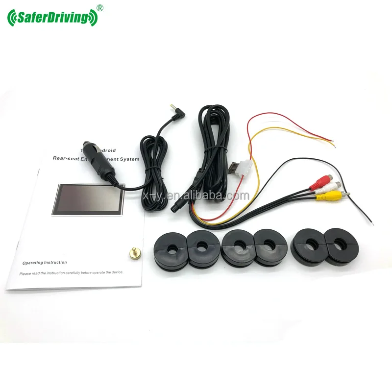 SD Card 4k Screen Smart Tv Car Headrest Android Monitor Video Player Universal Screen Head Rest Android 10 Xy 1g Best Quality