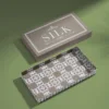 Khaki silk heaven and earth lid gift box